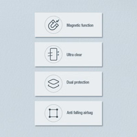 Nillkin Nature Pro bruņots viedtālruņa apvalks ar magnētisko gredzenu Samsung Galaxy S24 Ultra - balts