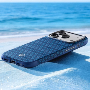 Zils Benks Magnetic Armor Grid Edge X9 kevlara vāciņš ar metāla rāmi (C.K.FL.AP.BE.X073), paredzēts iPhone 18 Pro Max / iPhone 17 Pro Max