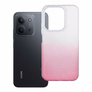 SHINING viedtālruņa apvalks XIAOMI Redmi 15C caurspīdīgs rozā