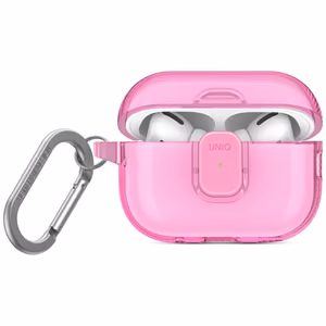 Uniq Glase Pro apvalks AirPods Pro 2 - rozā