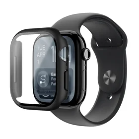 AmazingThing Radix rūdīts stikls ar vāciņu Apple Watch Series 11 46mm - Melns