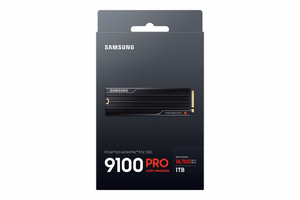 SSD disks SAMSUNG 9100 Pro 1TB M.2 PCIe Gen5 NVMe TLC Lasīšana 14700 MB/s Rakstīšana 13300 MB/s