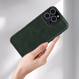 Maciņš X-Level "Earl III Collection" paredzēts Apple iPhone 16 Pro Max tumši zaļš
