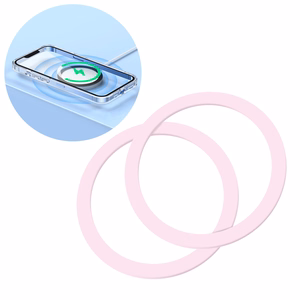 Joyroom komplekts metal magnetic rings smartphone 2 gab. rozā (JR-Mag-M3)