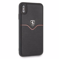 Ferrari cieta viedtālruņa apvalks iPhone Xs Max - melns/melns Off Track Victory