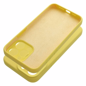 Case for iPhone 15 PRO MAX Silicone 2mm (camera protection) yellow