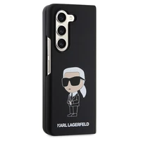 Karl Lagerfeld KLHCZFD5SNIKBCK Z Fold5 cietais apvalks melns/melns Silikona Ikonik