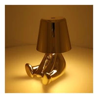 Galda lampa pie gultas GOLD MAN Art Deco sēdoša (versija 5) MLTL