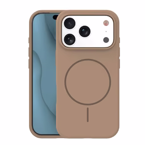 Silikona Thin Mag maciņš for iPhone 17 Pro Max 6,9" brūns