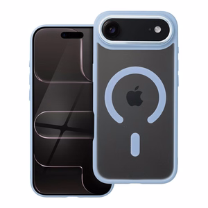Case for iPhone 17 AIR Matte Mag Cover compatible with MagSafe blue