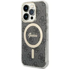 Guess 4G MagSafe viedtālruņa apvalks iPhone 14 Pro - melns