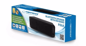 Esperanza FOLK stereo portatīvais skaļrunis melns 6 W