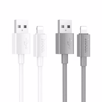 Kabelis USB-A uz Lightning Hoco 2,4A 1 m X107 pelēks