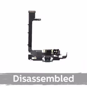 Uzlādes pieslēgvieta saderīga ar Apple iPhone 11 Pro Max ar flex / matēts melns / (Lietota)