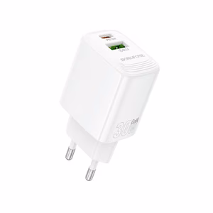 Charger Borofone BN29 30W USB-C/USB-A white