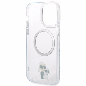 Karl Lagerfeld KKLHMP13XHNKCIT iPhone 13 Pro Max 6.7" Kietais vāciņš caurspīdīgs Iconic Karl&Choupette MagSafe