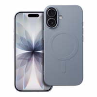 SILICONE MAG APVALKS (liels caurums) saderīgs ar MagSafe IPHONE 17 gaiši zila