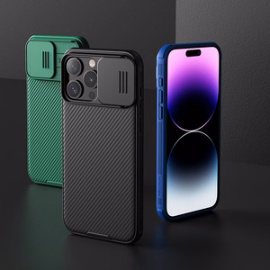 Nillkin CamShield Pro magnētiskais viedtālruņa apvalks iPhone 15 Plus ar kameras aizsardzību - melns