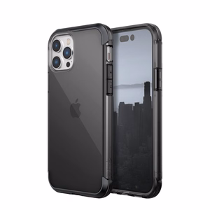 Raptic X-Doria Air viedtālruņa apvalks iPhone 14 Pro Max bruņots melns