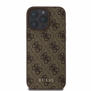 Guess 4G Classic viedtālruņa apvalks iPhone 16 Pro - brūns