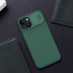 Nillkin CamShield Pro PC+TPU viedtālruņa apvalks Iphone 15 Plus zaļš