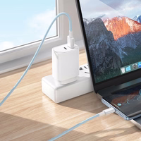 USB kabelis Borofone BX117 no USB-A uz USB-C 1,0 m, balts