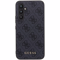 Guess GUHCS23FEG4GFGR S23 FE S711 pelēks/pelēks cietais apvalks 4G metāla zelta logotips