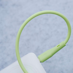 FORCELL F-ENERGY C343 kabelis USB A uz Lightning 2,4A 12W Silicone 1 m zaļš