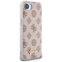 Guess Peony Script Logo magnētiskais viedtālruņa apvalks iPhone 16e - brūns