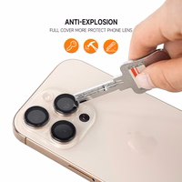 Aizsargstikls Tel Protect 3D Lens uz kameras Iphone 14 Pro/14 Pro Max caurspīdīgs (3 objektīvi)