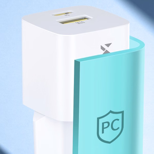 Wozinsky WWCEAC GaN USB-A USB-C 33W сетевое зарядное устройство - белое
