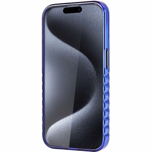 Audi IML Lielais Logotips Magnētiskais viedtālruņa apvalks iPhone 15 Pro Max - zils
