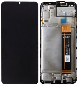 Oriģināls LCD ekrāns Samsung A235 A23 4G 2022 ar skārienpaneli un rāmi, melns (service pack)