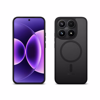 Crong Hybrid Matte Magnetic - Xiaomi 17 MagSafe maciņš (melns)