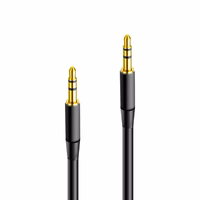 Maxlife kabelis ar 3,5 mm audio ligzdu – 3,5 mm ligzda 1 m melns