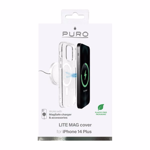 Puro vāciņš ierīcei Apple iPhone 14 Plus, ar MagSafe, caurspīdīgs