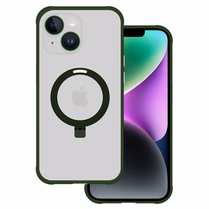 Tel Protect Maģiskais Magnētiskais Viedtālruņa apvalks ar statīvu Iphone 13 zaļš