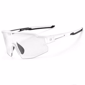 Rockbros 10172 fotohromās UV400 riteņbraukšanas brilles - baltas