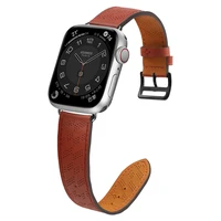 Ādas siksniņa Apple Watch 38 / 40 / 41 mm aproce – sarkana