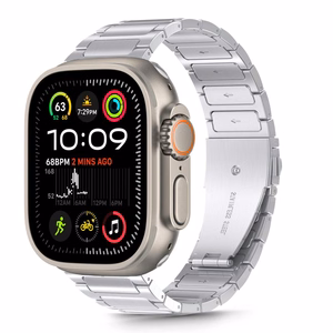 Siksniņa TECH-PROTECT STAINLESS CLASSIC APPLE WATCH 6 / 7 / 8 / 9 / 10 / SE / ULTRA 1 / 2 (44 / 45 / 46 / 49 MM) sudraba