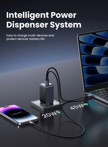 Lādētājs Ugreen X553 GaN 65W 2xUSB-C/USB-A pelēks (35042)