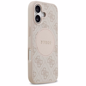 Guess 4G Circle Classic Logo Magnētiskais viedtālruņa apvalks iPhone 17 - rozā