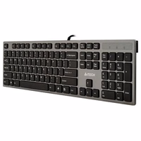 A4Tech KV-300H keyboard USB QWERTY melns, pelēks