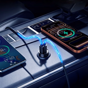 Orico MiniRing 30W USB-A + USB-C auto lādētājs - melns