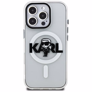 Karl Lagerfeld IML Karl Sketch Logo MagSafe maciņš iPhone 16 Pro Max - caurspīdīgs