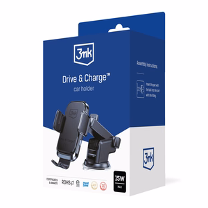 3mk Drive & Charge automašīnas tālruņa turētājs