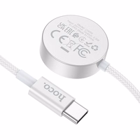 Bezvadu lādētājs Hoco 2,5W USB C saderīgs ar Apple Watch un Samsung Watch CW59 balts