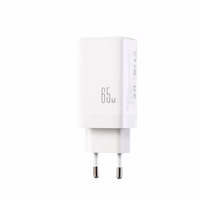 Joyroom JR-TG10 65W GaN 2x USB-C + USB-A sienas lādētājs ar 100W USB-C - USB-C 1.2m kabeli - balts