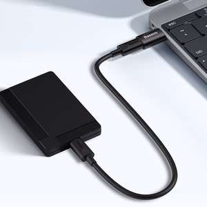 Baseus adapteris Ingenuity USB-A 3.1 uz USB-C melns OTG