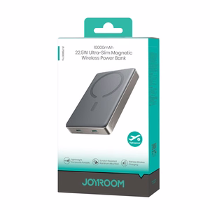 Joyroom JR-PBM08 Pro 22,5 W 10000 mAh ārējais akumulators ar bezvadu uzlādi un 2 x USB-C – titāna krāsā